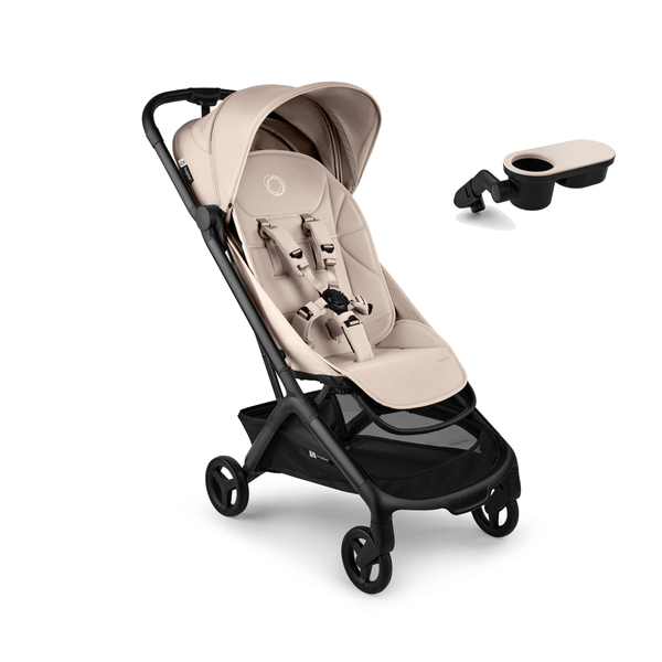 Bugaboo Compact Strollers Bugaboo Butterfly 2 Stroller with Snack Tray - Desert Taupe