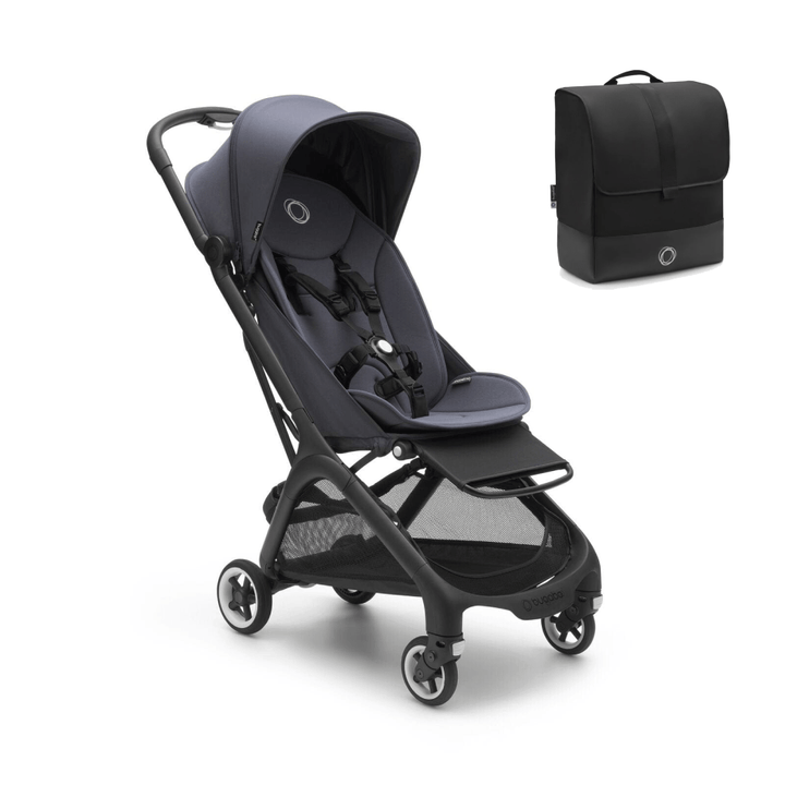 bugaboo compact transport bag Bugaboo Butterfly Stroller with Travel Bag Stormy Blue