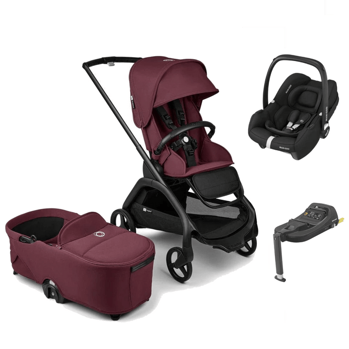 Bugaboo compact strollers Bugaboo Dragonfly (Cabriofix i-Size) Travel System - Cherry Red