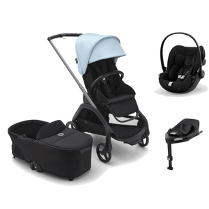 Bugaboo compact strollers Bugaboo Dragonfly (Cloud G) Travel System - Skyline Blue