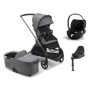 Bugaboo compact strollers Bugaboo Dragonfly (Cloud T) Travel System - Grey Melange