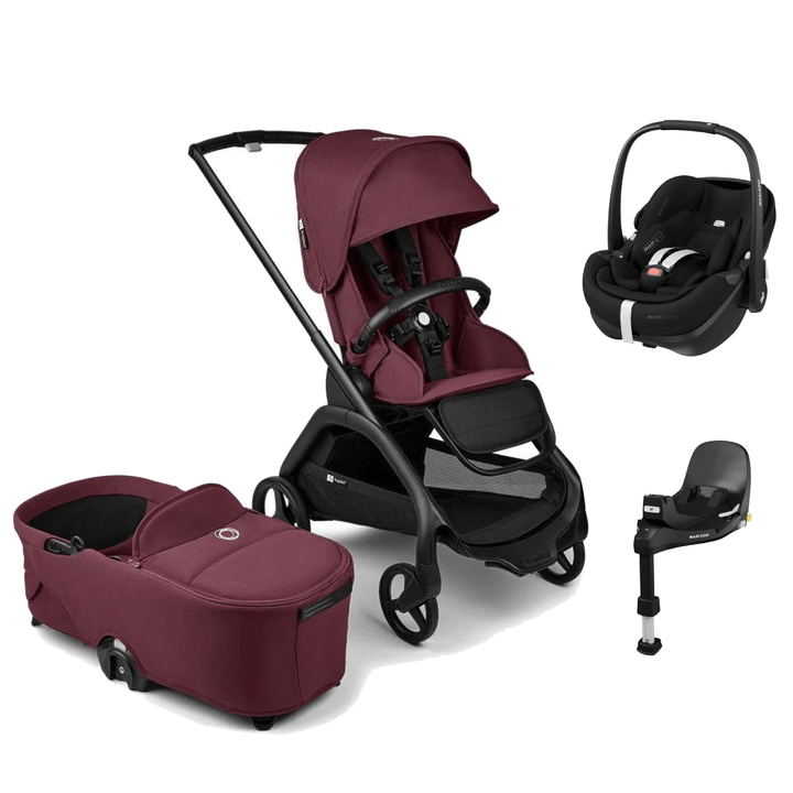 Bugaboo compact strollers Bugaboo Dragonfly (Pebble 360 PRO2) Travel System - Cherry Red