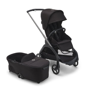 Bugaboo compact strollers Bugaboo Dragonfly Pushchair with Carrycot - Graphite/Midnight Black