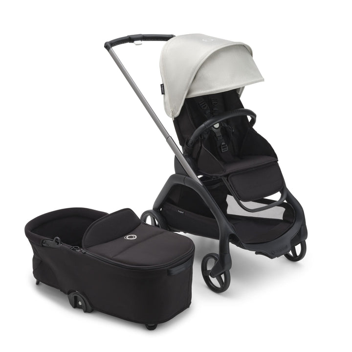 Bugaboo compact strollers Bugaboo Dragonfly Pushchair with Carrycot - Graphite/Midnight Black/Misty White