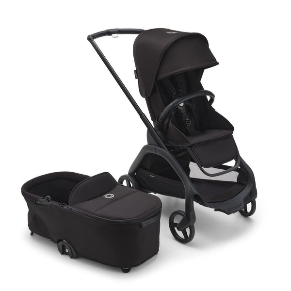 Bugaboo compact strollers Bugaboo Dragonfly Pushchair with Carrycot - Midnight Black