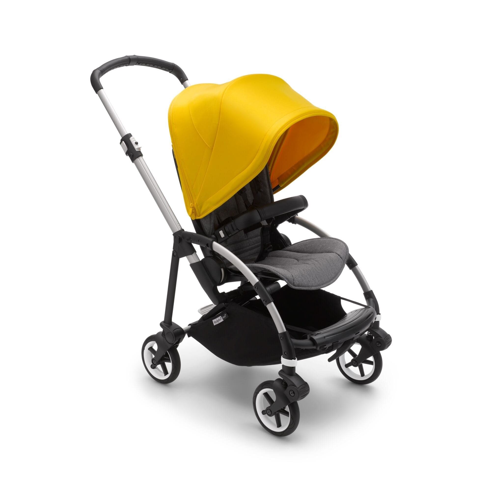 Bugaboo Bee 6 Complete - Aluminium / Grey Melange / Yellow – UK