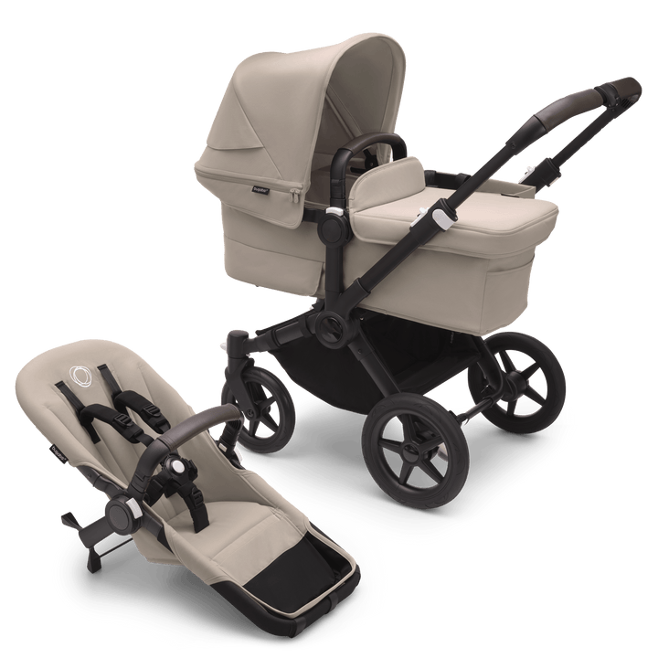 Bugaboo Prams & Pushchairs Bugaboo Donkey 5 Duo - Black/Desert Taupe/Desert Taupe