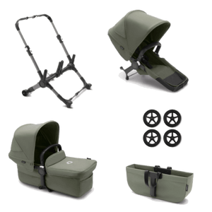 Bugaboo Prams & Pushchairs Bugaboo Donkey 5 Mono - Graphite/Forest Green/Forest Green