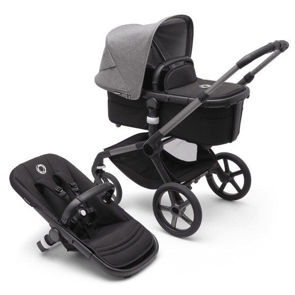 Bugaboo Prams & Pushchairs Bugaboo Fox 5 Complete - Graphite/Midnight Black/Grey Melange