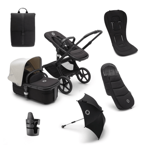 Bugaboo Prams & Pushchairs Bugaboo Fox 5 Essential Bundle - Black/Midnight Black/Misty White