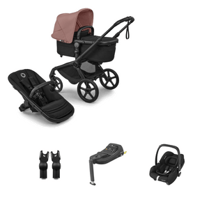 Bugaboo Prams & Pushchairs Bugaboo Fox 5 Renew (Cabriofix i-Size) Travel System - Black/Heritage Black/Dusty Pink