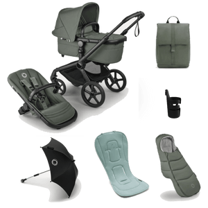 Bugaboo Prams & Pushchairs Bugaboo Fox 5 Renew Complete Bundle - Black/Forest Green/Forest Green