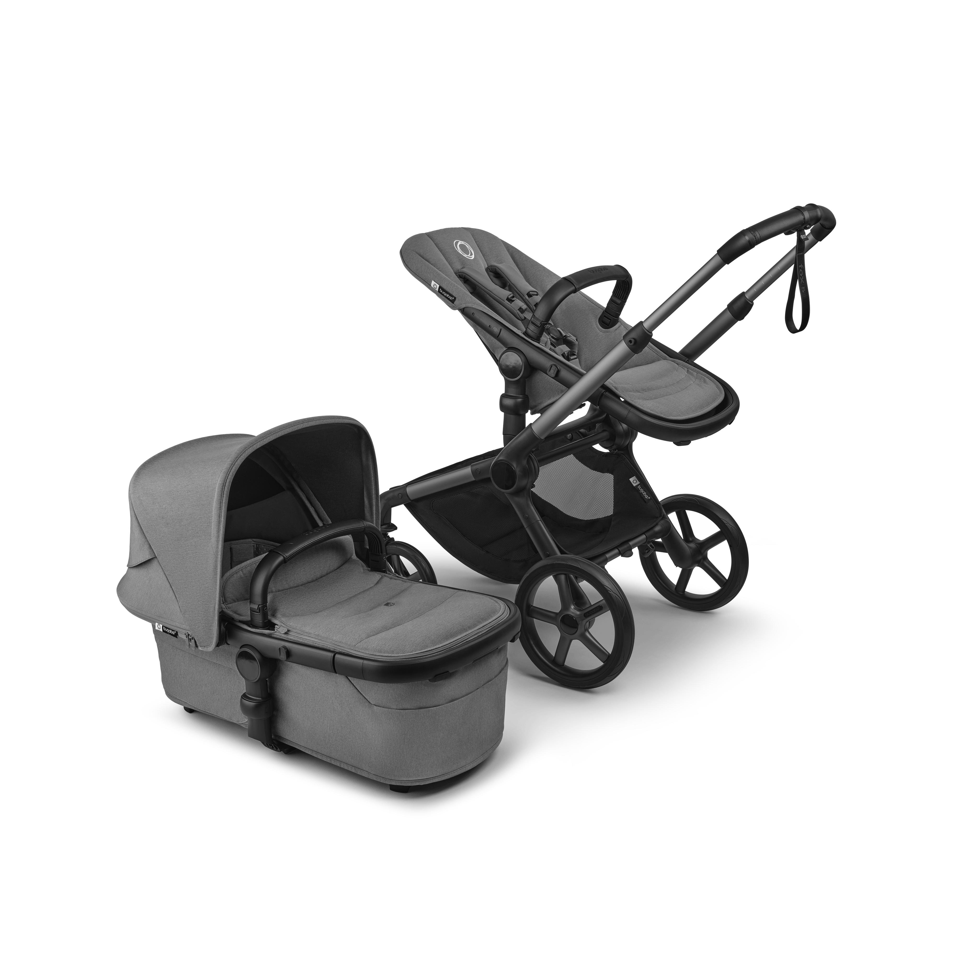 bugaboo fox 5 grey Bugaboo Fox 5 Renew All-Terrain Pram & Pushchair | Carrycot & Seat