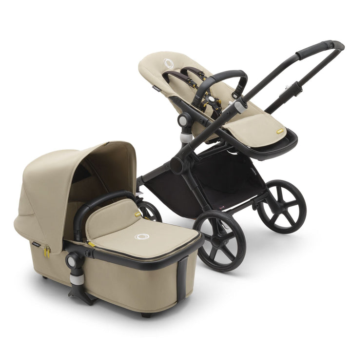 Bugaboo Prams & Pushchairs Bugaboo Fox Cub Complete - Black/Desert Beige/Desert Beige