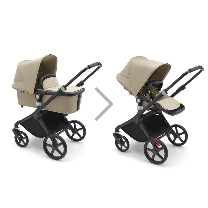 Bugaboo Prams & Pushchairs Bugaboo Fox Cub Complete - Black/Desert Beige/Desert Beige