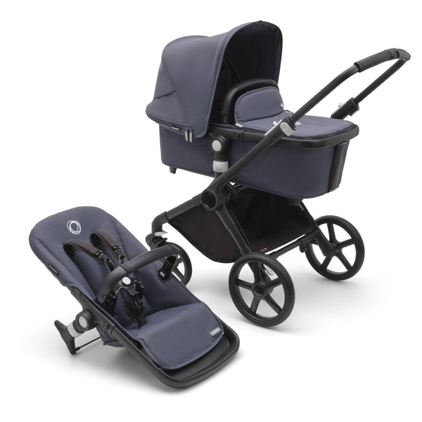 Bugaboo Prams & Pushchairs Bugaboo Fox Cub Complete - Black/Stormy Blue/Stormy Blue