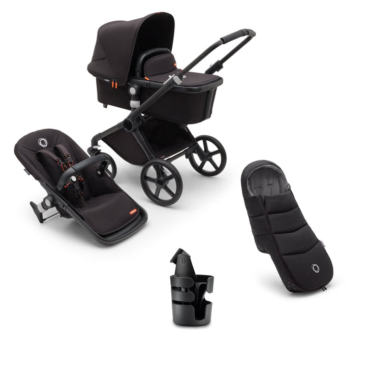 Bugaboo Prams & Pushchairs Bugaboo Fox Cub Essential Bundle - Black/Midnight Black/Midnight Black