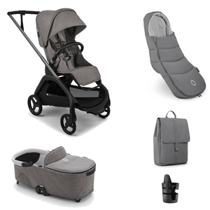 Bugaboo Pushchairs Bugaboo Dragonfly Plus Complete Bundle - Grey Melange