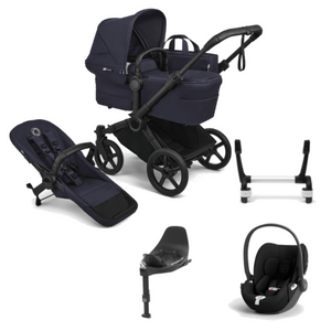 Bugaboo Travel Systems Bugaboo Donkey 6 (Cloud T) Travel System - Deep Indigo