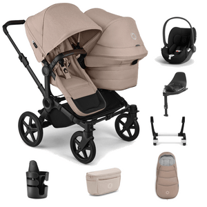 Bugaboo Travel Systems Bugaboo Donkey 6 Duo Ultimate (Cloud T) Travel System - Desert Taupe