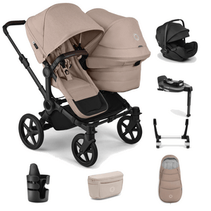 Bugaboo Travel Systems Bugaboo Donkey 6 Duo Ultimate (Otter by Nuna) Travel System - Desert Taupe