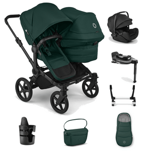 Bugaboo Travel Systems Bugaboo Donkey 6 Duo Ultimate (Otter by Nuna) Travel System - Fern Green