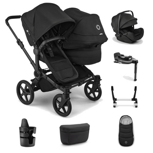 Bugaboo Travel Systems Bugaboo Donkey 6 Duo Ultimate (Otter by Nuna) Travel System - Heritage Black