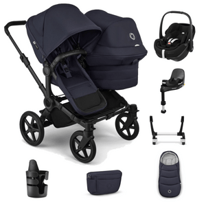Bugaboo Travel Systems Bugaboo Donkey 6 Duo Ultimate (Pebble 360 PRO2) Travel System - Deep Indigo