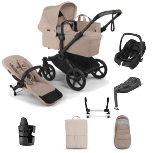 Bugaboo Travel Systems Bugaboo Donkey 6 Mono Ultimate (Cabriofix i-Size) Travel System - Desert Taupe