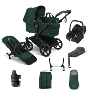 Bugaboo Travel Systems Bugaboo Donkey 6 Mono Ultimate (Cabriofix i-Size) Travel System - Fern Green