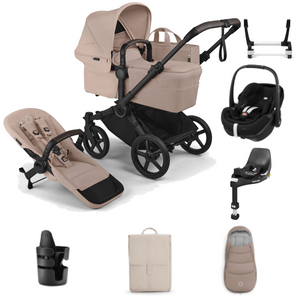 Bugaboo Travel Systems Bugaboo Donkey 6 Mono Ultimate (Pebble 360 PRO2, Non-Slide) Travel System - Desert Taupe