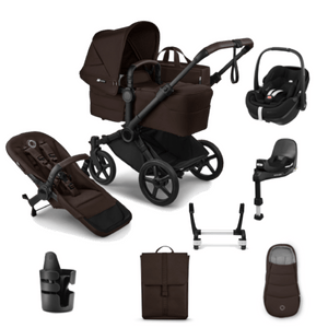 Bugaboo Travel Systems Bugaboo Donkey 6 Mono Ultimate (Pebble 360 PRO2) Travel System - Cocoa Brown