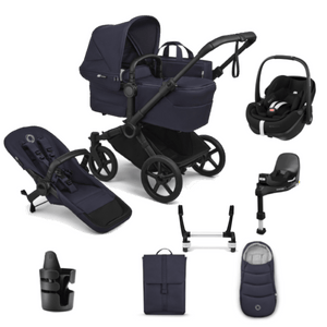 Bugaboo Travel Systems Bugaboo Donkey 6 Mono Ultimate (Pebble 360 PRO2) Travel System - Deep Indigo