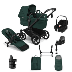 Bugaboo Travel Systems Bugaboo Donkey 6 Mono Ultimate (Pebble 360 PRO2) Travel System - Fern Green