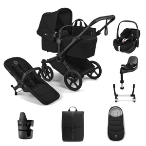 Bugaboo Travel Systems Bugaboo Donkey 6 Mono Ultimate (Pebble 360 PRO2) Travel System - Heritage Black