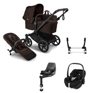 Bugaboo Travel Systems Bugaboo Donkey 6 (Pebble 360 PRO2, Non-Slide) Travel System - Cocoa Brown
