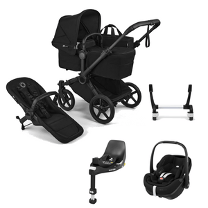 Bugaboo Travel Systems Bugaboo Donkey 6 (Pebble 360 PRO2, Non-Slide) Travel System - Heritage Black