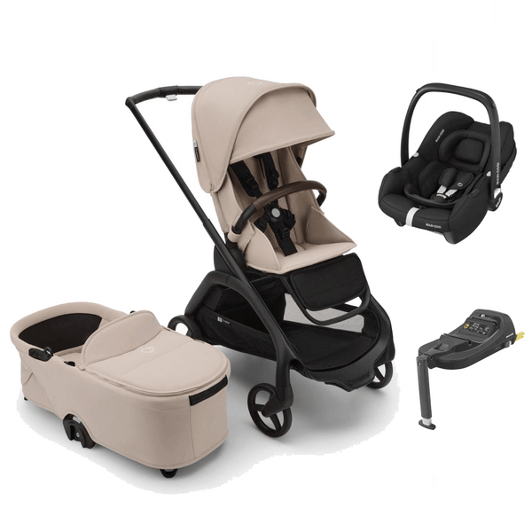 Bugaboo Travel Systems Bugaboo Dragonfly (Cabriofix i-Size) Travel System - Desert Taupe