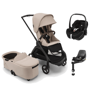 Bugaboo Travel Systems Bugaboo Dragonfly (Pebble 360 PRO2, Non-Slide) Travel System - Desert Taupe