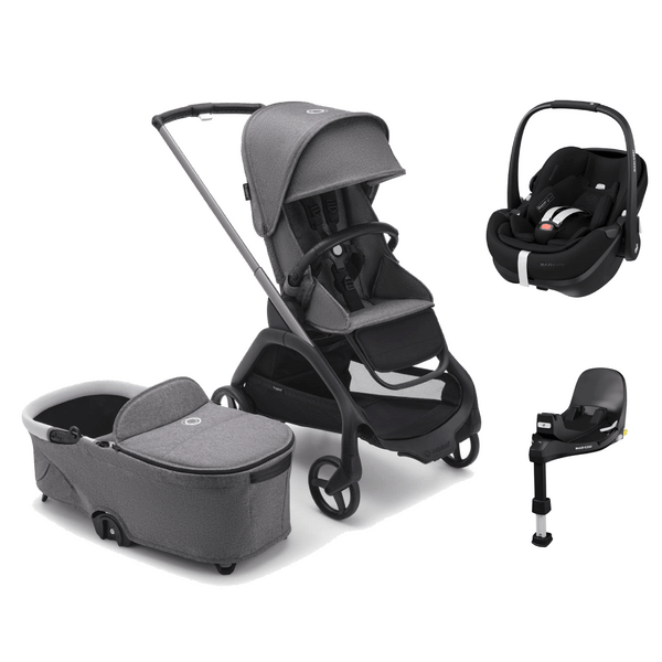 Bugaboo Travel Systems Bugaboo Dragonfly (Pebble 360 PRO2) Travel System - Grey Melange