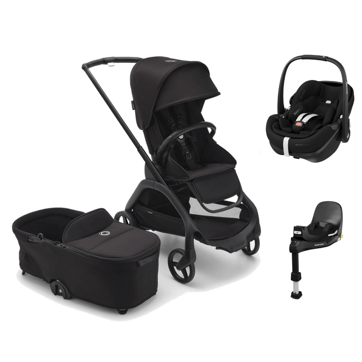 Bugaboo Travel Systems Bugaboo Dragonfly (Pebble 360 PRO2) Travel System - Midnight Black