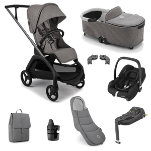 Bugaboo Travel Systems Bugaboo Dragonfly Plus (Cabriofix i-Size) Travel System - Grey Melange
