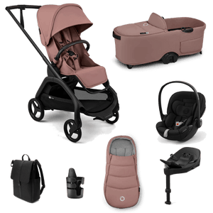 Bugaboo Travel Systems Bugaboo Dragonfly Plus (Cloud S) Travel System - Dusty Pink