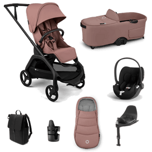 Bugaboo Travel Systems Bugaboo Dragonfly Plus (Cloud T) Travel System - Dusty Pink