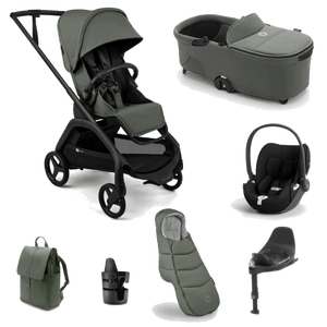 Bugaboo Travel Systems Bugaboo Dragonfly Plus (Cloud T) Travel System - Forest Green