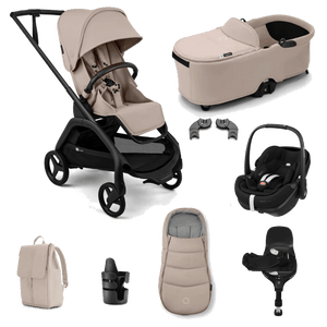 Bugaboo Travel Systems Bugaboo Dragonfly Plus (Pebble 360 PRO2) Travel System - Desert Taupe