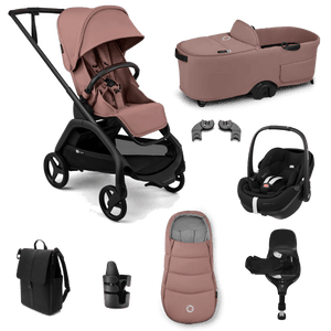 Bugaboo Travel Systems Bugaboo Dragonfly Plus (Pebble 360 PRO2) Travel System - Dusty Pink