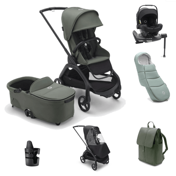 Bugaboo Travel Systems Bugaboo Dragonfly Pushchair Ultimate Bundle - Forest Green