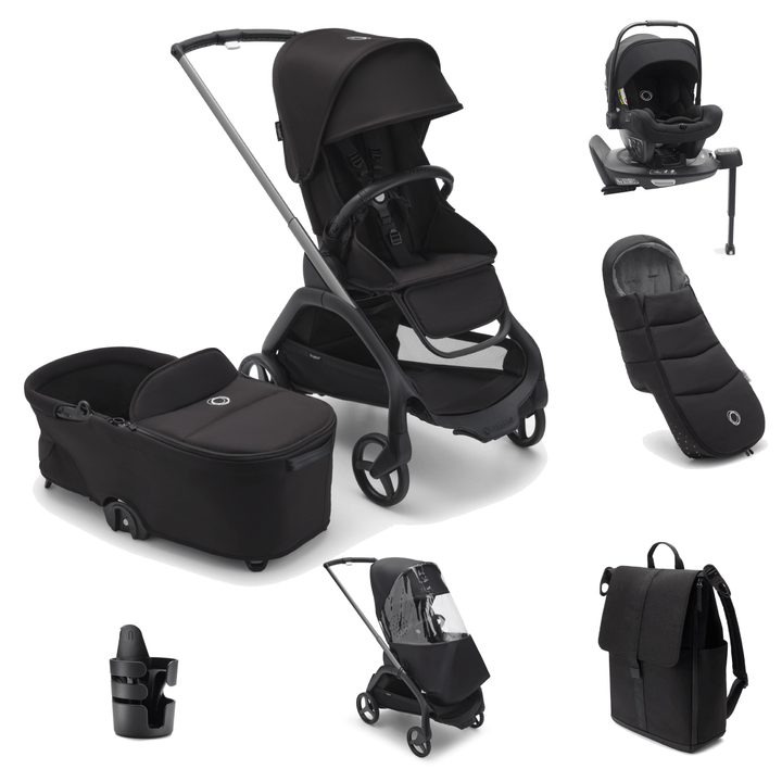 Bugaboo Travel Systems Bugaboo Dragonfly Pushchair Ultimate Bundle - Graphite/Midnight Black [EXCLUSIVE]