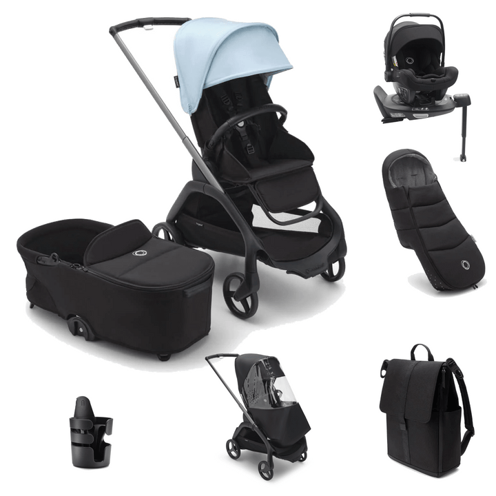 Bugaboo Travel Systems Bugaboo Dragonfly Pushchair Ultimate Bundle - Skyline Blue